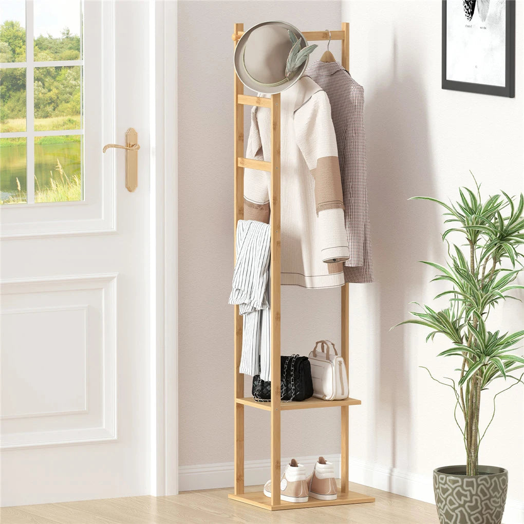 Porte Manteau Bois Clair pour Salle de Bain