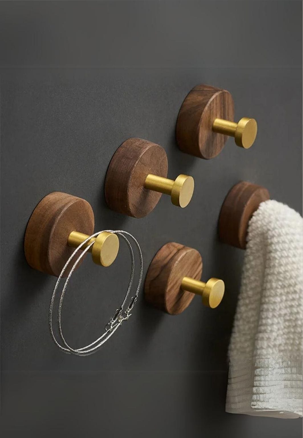 Patère porte manteau design Salle de bain Pic Doré | Le Porte Manteau D2