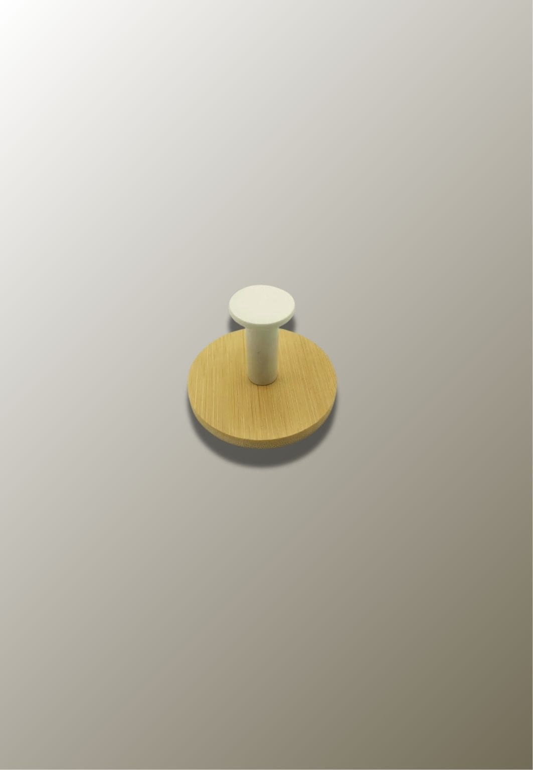 Patère porte manteau en Bois Circulaire Clouté Blanc | Le Porte Manteau circle white