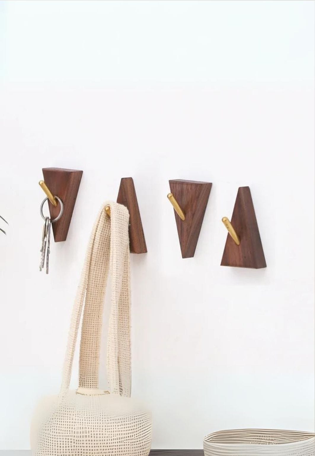 Patère porte manteau Triangle en bois Clair | Le Porte Manteau Style 2