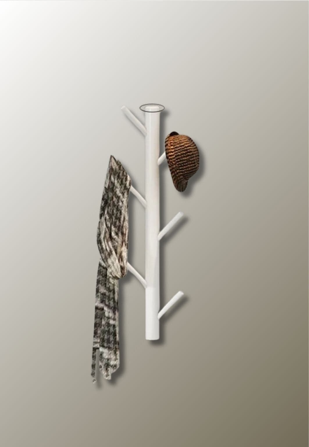Porte manteau mural arbre mini blanc | Le Porte Manteau 4