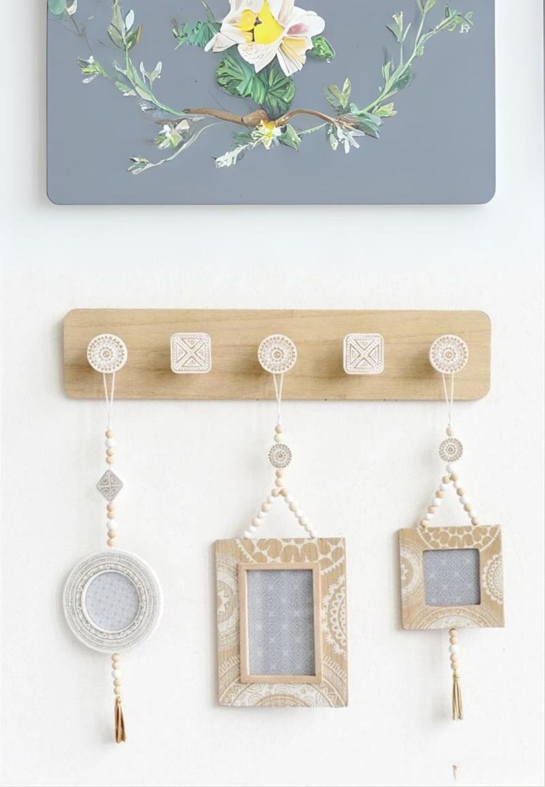 Porte manteau mural artisanal 4 Points | Le Porte Manteau Type B