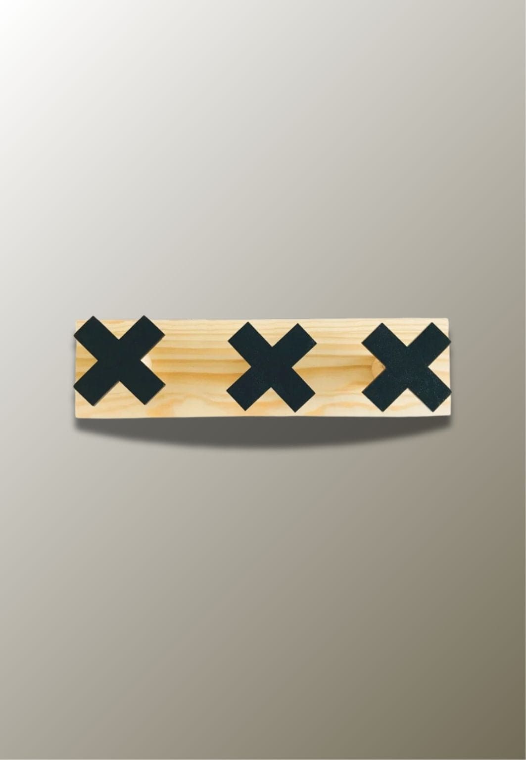 Porte manteau mural enfant triple Croix | Le Porte Manteau Type 23