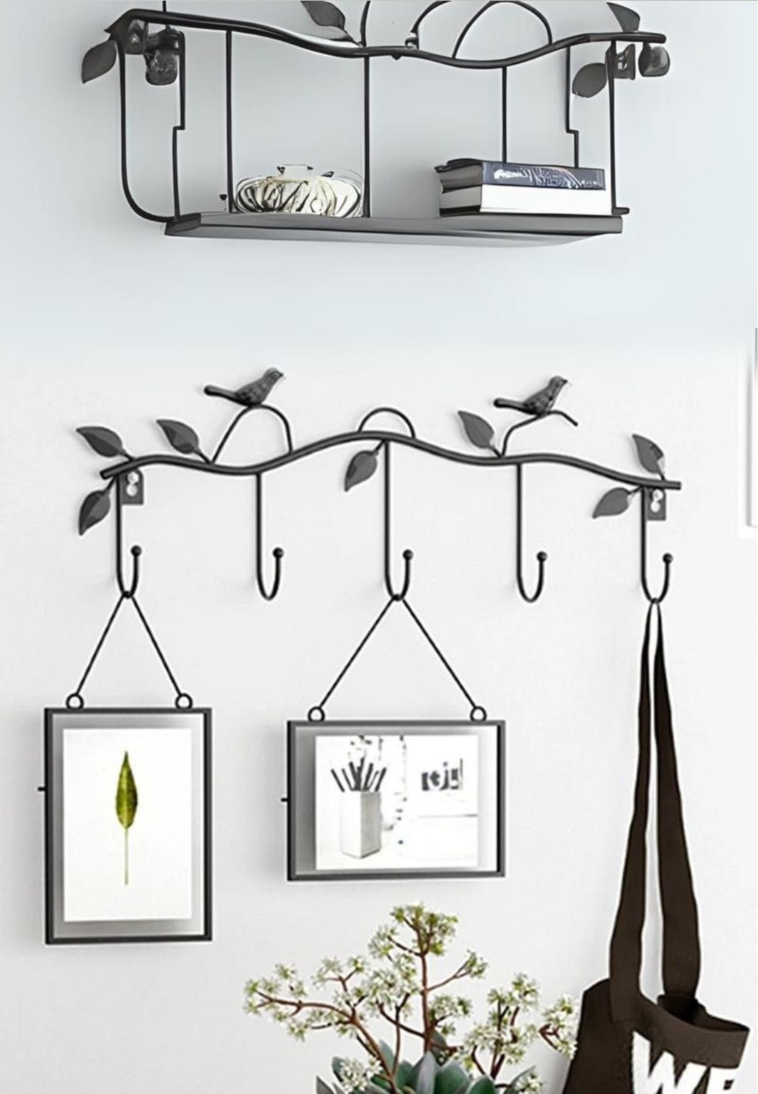Porte manteau mural Oiseau Noir | Le Porte Manteau