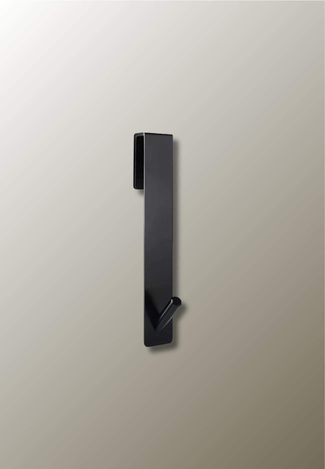 Porte manteau porte Grand Pic Incliné Noir | Le Porte Manteau Black S