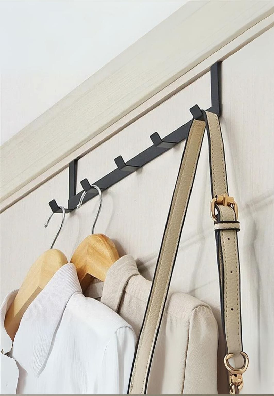 Porte manteau porte Rangée Noire | Le Porte Manteau black