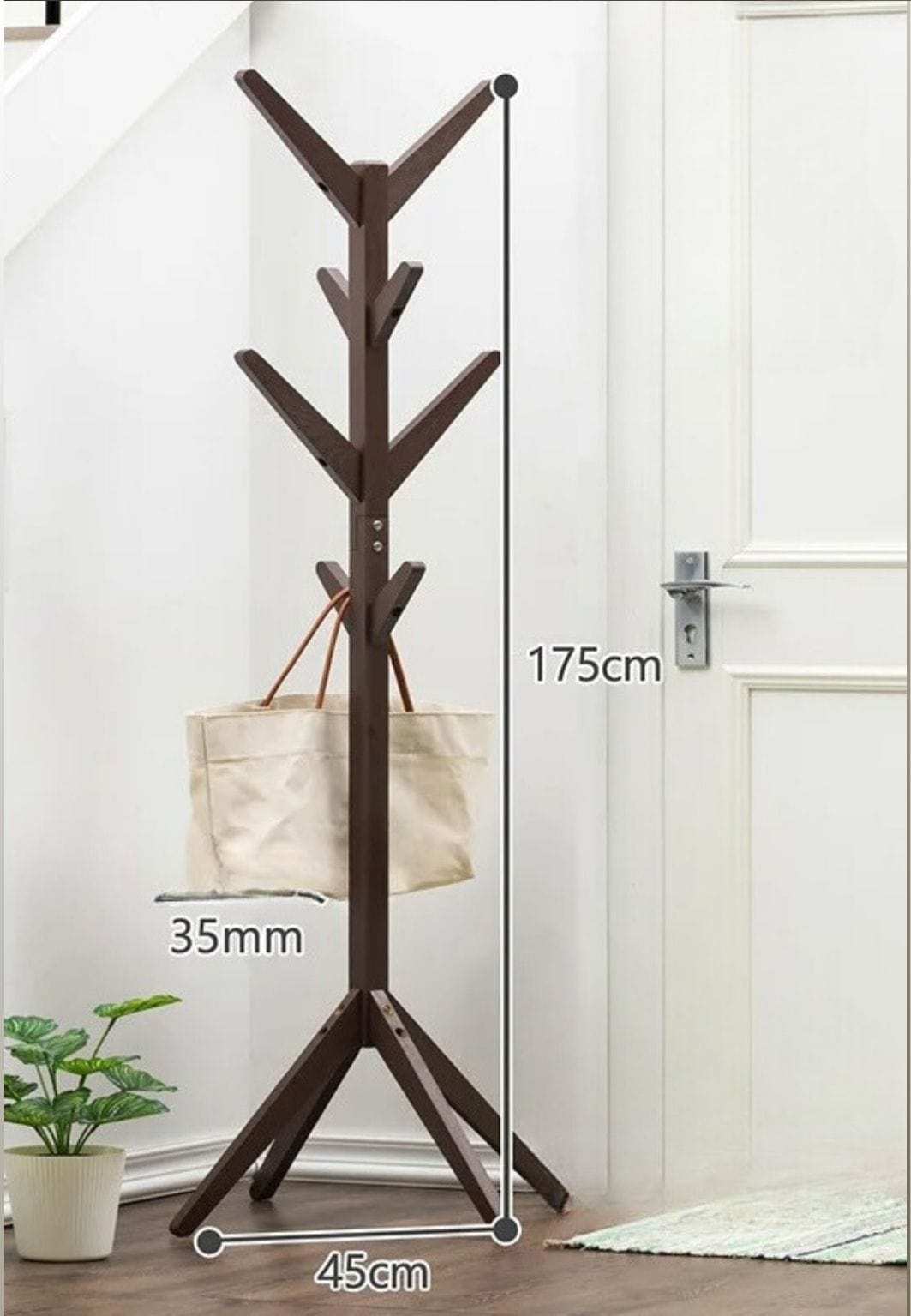 Porte manteau sur pied Arbre Café Empilé à base Plantée | Le Porte Manteau Tree Branch Coffee / CHINA