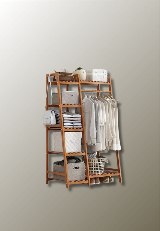 Meuble porte manteau chaussure en bois Petit Triangle Etagère | Le Porte Manteau