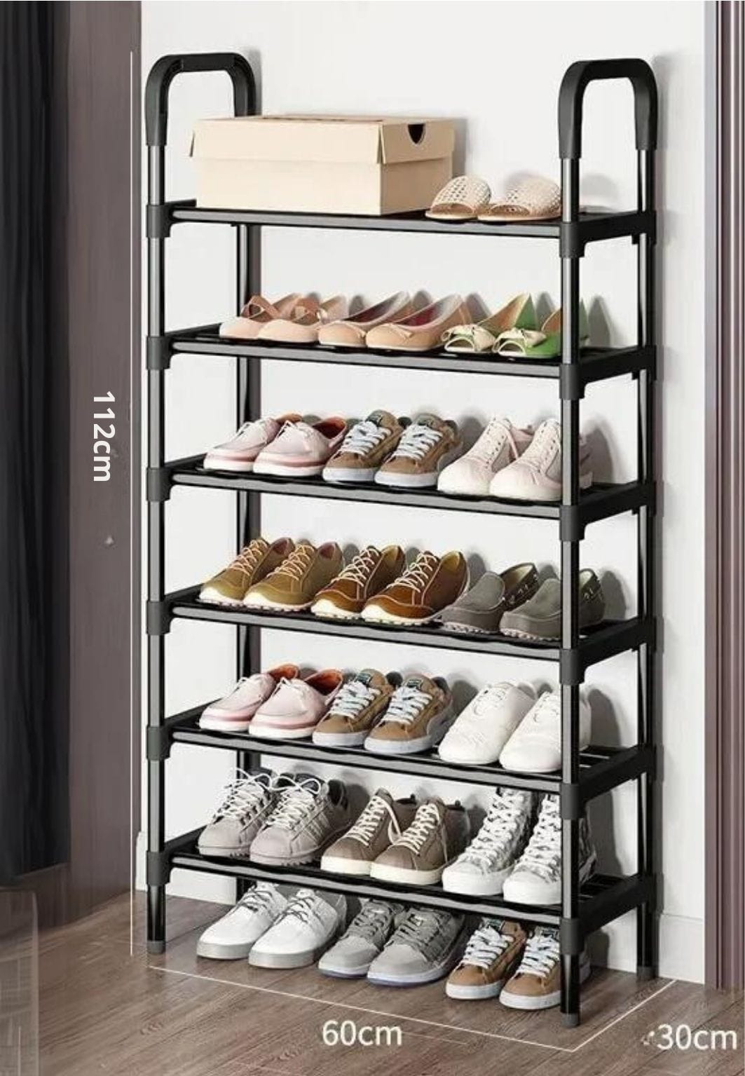 Meuble porte manteau chaussure Immeuble 6 étagères| Le Porte Manteau 6 Layers