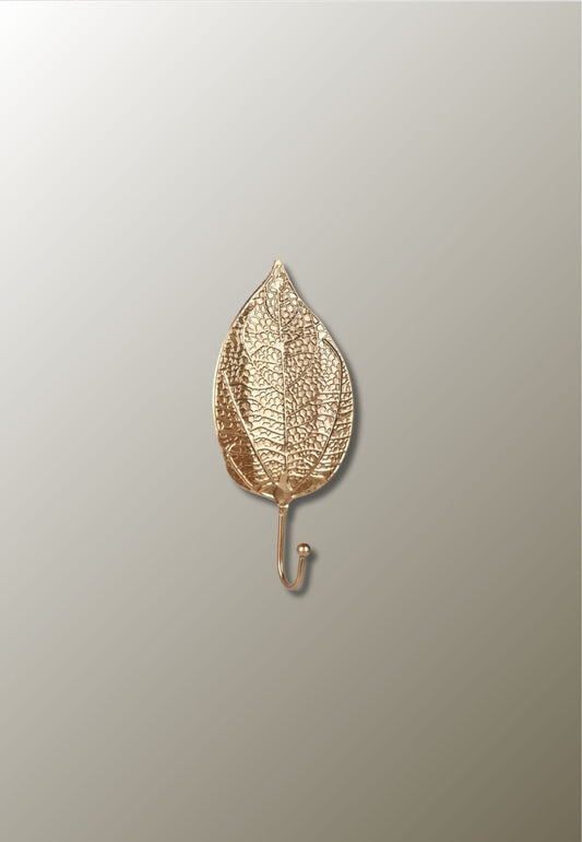 Patère porte manteau Feuille d'Automne Dorée | Le Porte Manteau Gold-G