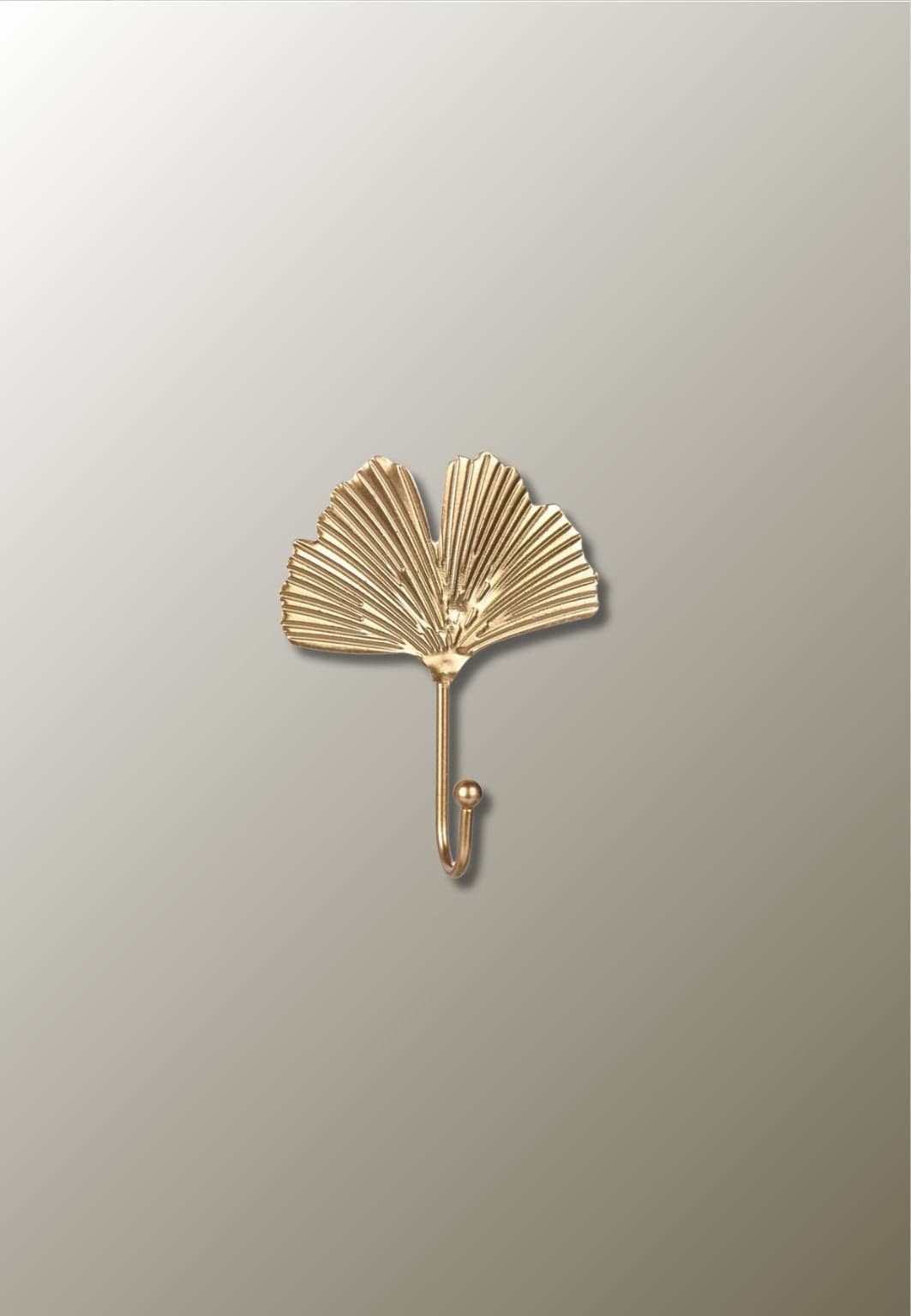 Patère porte manteau Feuille Nénuphar Dorée | Le Porte Manteau Gold-A