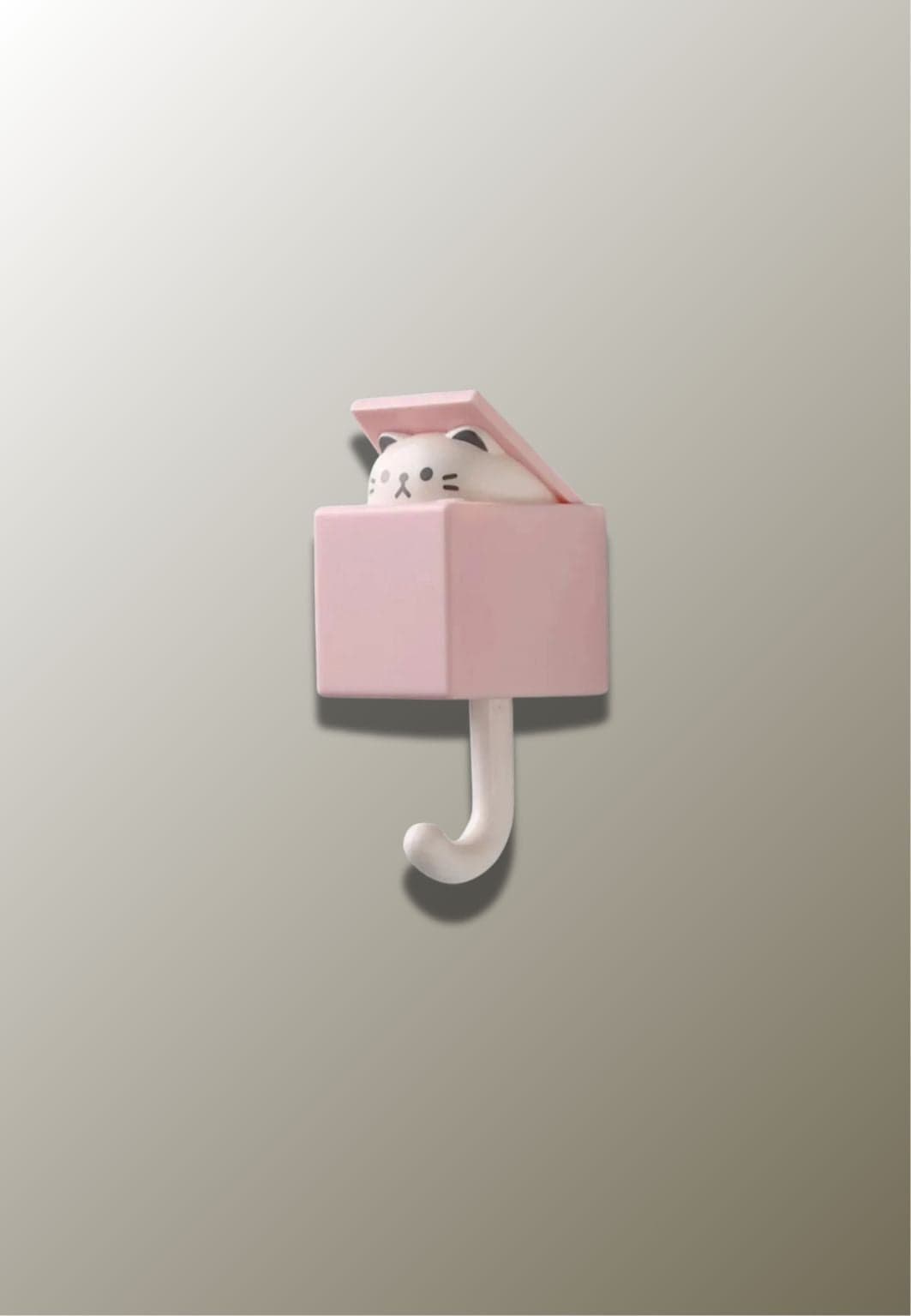 Patère porte manteau pour enfant Chat Rose | Le Porte Manteau