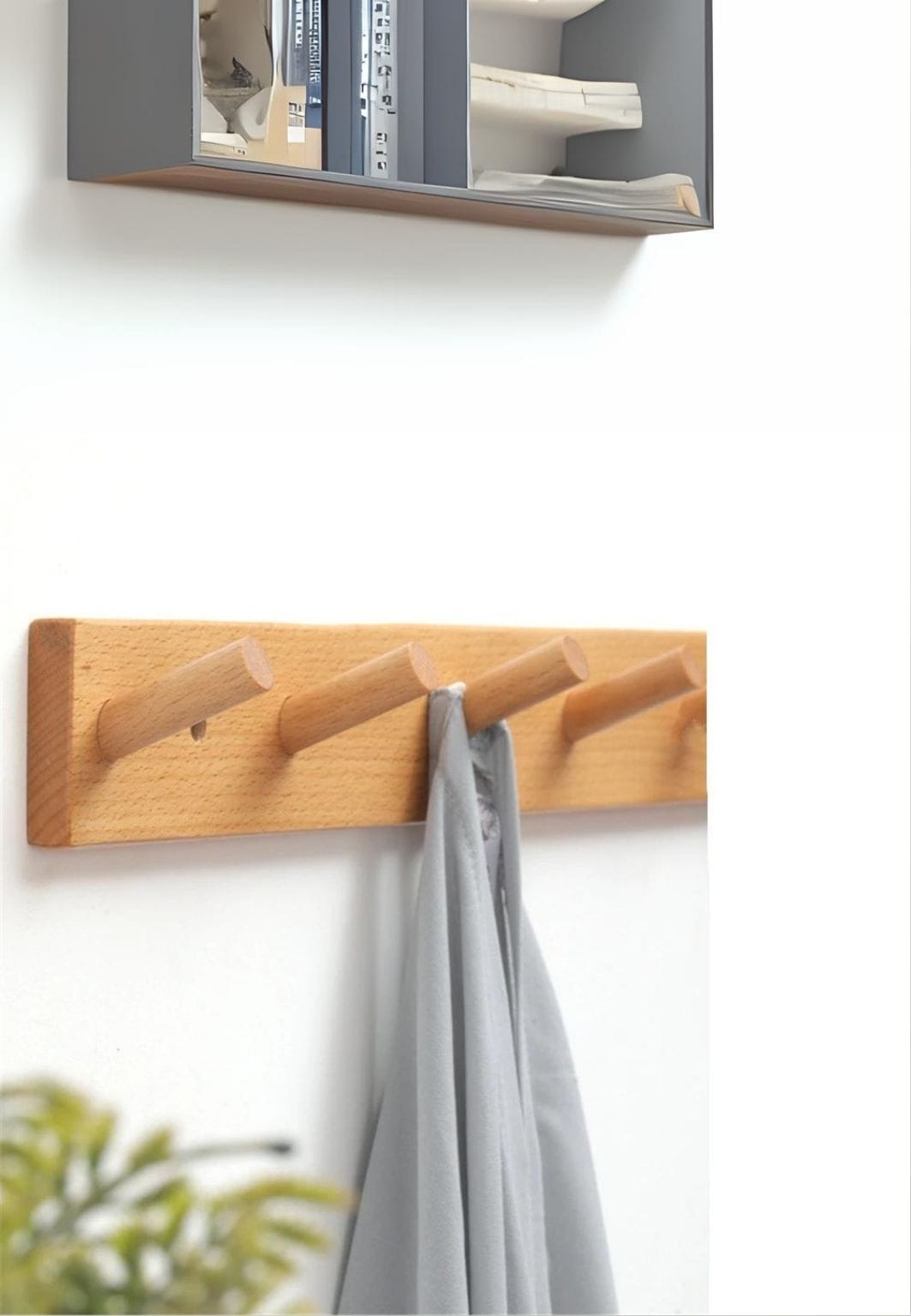 Porte manteau bois mural à 4 branches | Le Porte Manteau Wood 4 Hooks