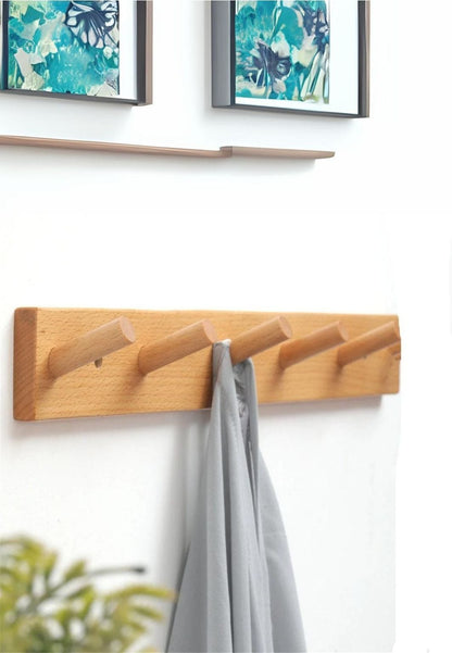 Porte manteau bois mural à 5 branches | Le Porte Manteau Wood 5 Hooks