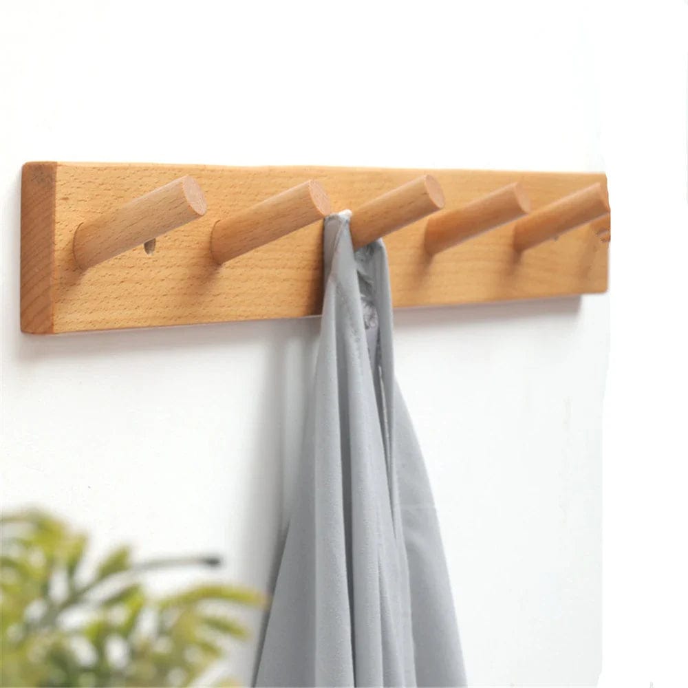 Porte manteau bois mural à 5 branches | Le Porte Manteau Wood 5 Hooks