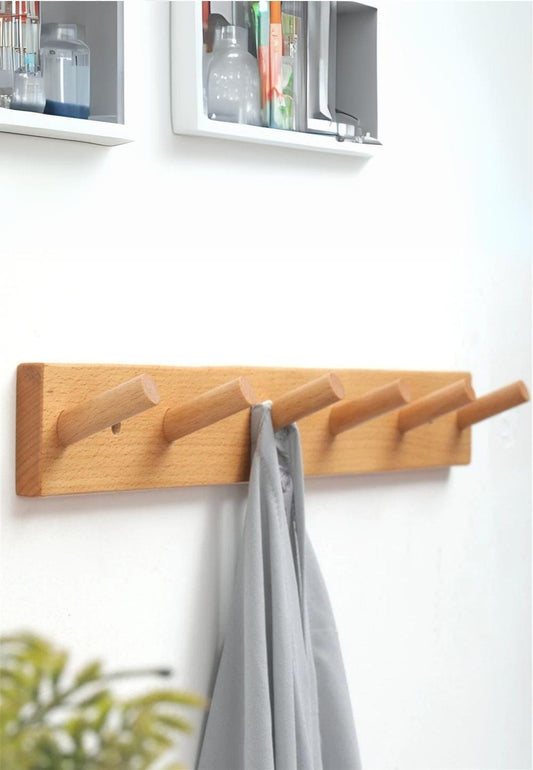 Porte manteau bois mural à 6 branches | Le Porte Manteau Wood 6 Hooks