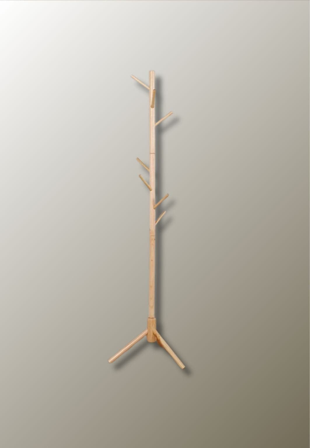 Porte manteau sur pied arbre tubé boisé | Le Porte Manteau wood color